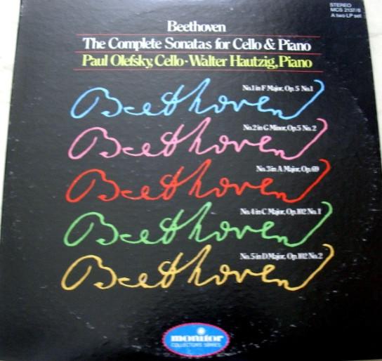 Paul Olefsky, Walter Hautzig - Beethoven, The Complete Sonatas For Cello & Piano