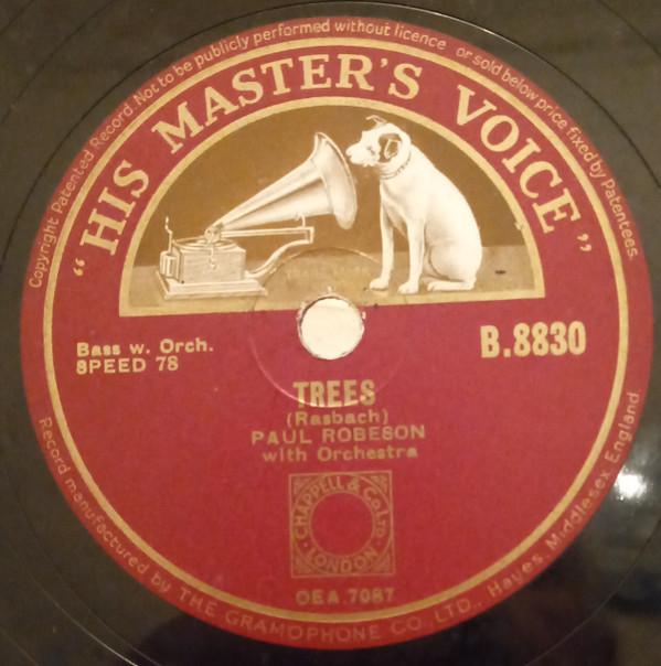 Paul Robeson - Trees / Songs My Mother Taught Me
