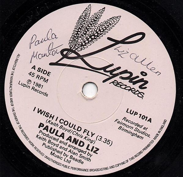 Paula And Liz - I Wish I Could Fly / Banjo Boy