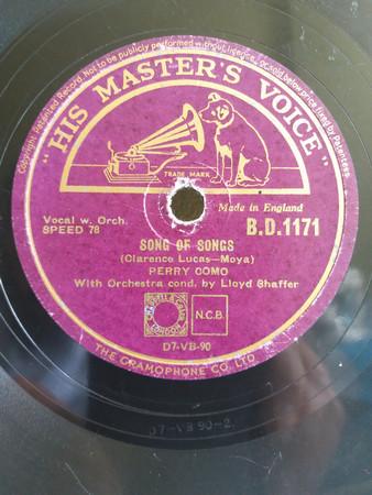 Perry Como - Song Of Songs / Easter Parade