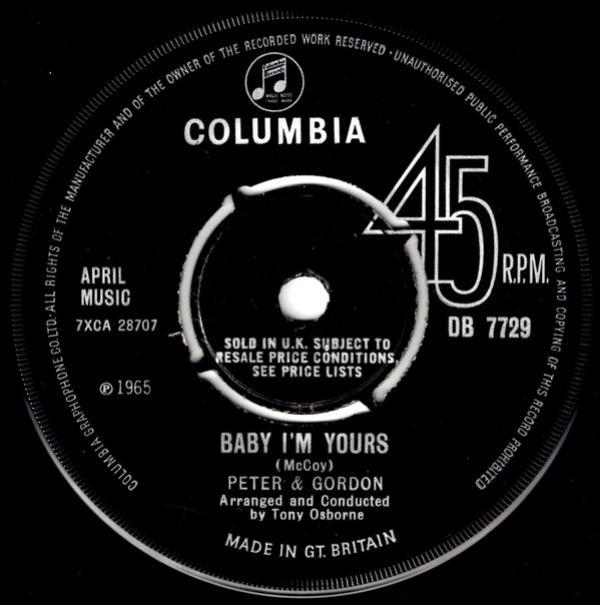 Peter & Gordon - Baby I'm Yours