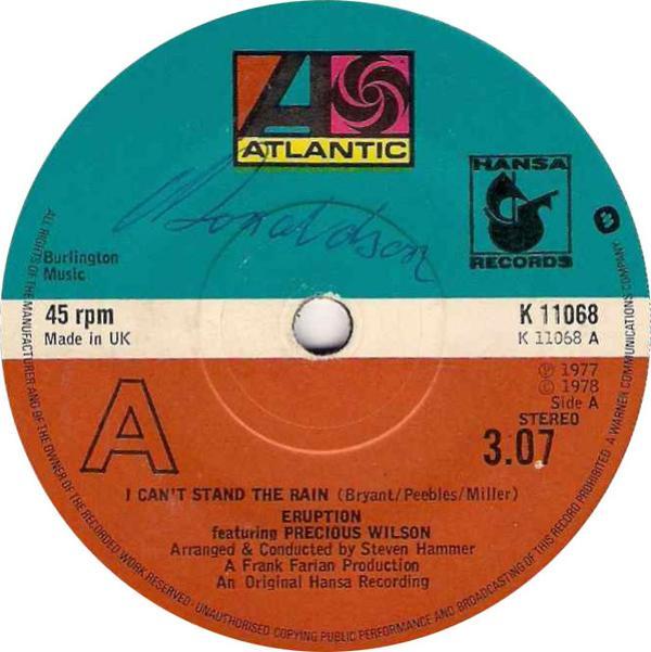 Precious Wilson, Eruption (4) - I Can't Stand The Rain