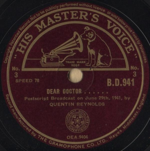 Quentin Reynolds - Dear Doctor......