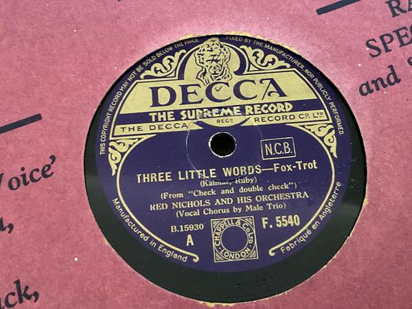 Red Nichols And His Orchestra - Three Little Words