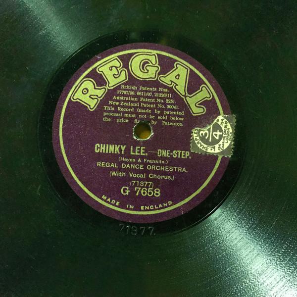 Regal Dance Orchestra - Chinky Lee / Sweet And Low
