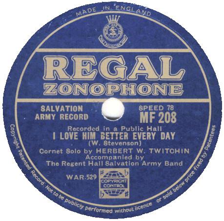Regent Hall Band - I Love Him Better Every Day