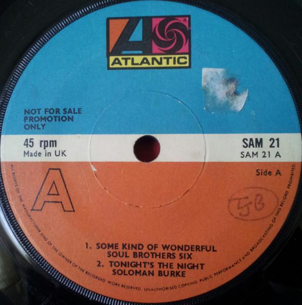 Rex Garvin & The Mighty Cravers, Solomon Burke, The Mar-Keys, Soul Brothers Six - Some Kind Of Wonderful/Tonight's The Night/Sock It To 'Em J.B./Last Night