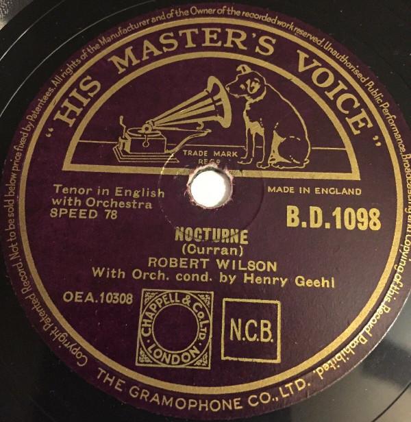 Robert Wilson (3) - Westering Home / Nocturne