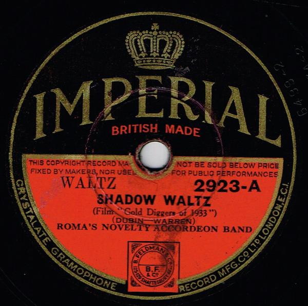 Roma's Novelty Accordeon Band - Shadow Waltz, Goodnight