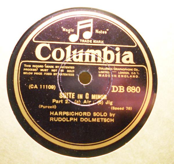 Rudolph Dolmetsch - Suite In C Minor