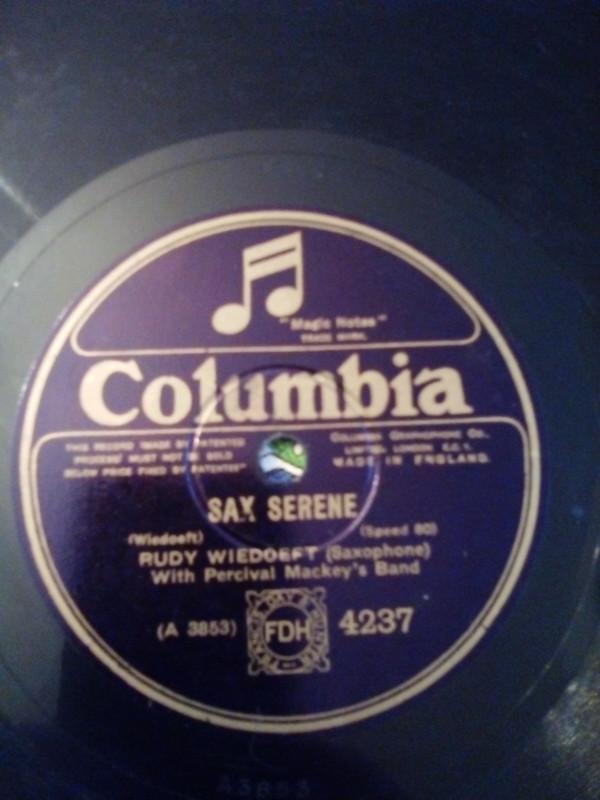Rudy Wiedoeft, Percival Mackey And His Band - Sax Serene / The Sweetest Kiss Of All