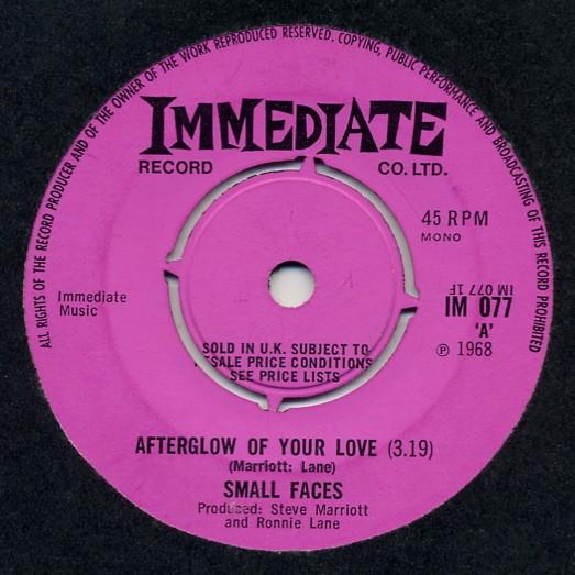 Small Faces - Afterglow Of Your Love / Wham Bam Thank You Man