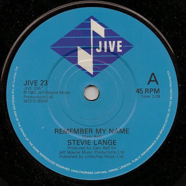 Stevie Lange - Remember My Name
