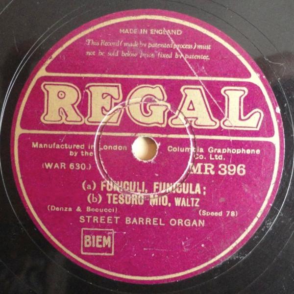 Street Barrel Organ - Funiculi, Funicula / Tesoro Mio, Waltz
