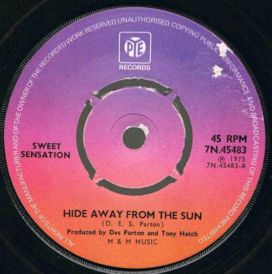 Sweet Sensation (2) - Hide Away From The Sun / Boom Boom Boom