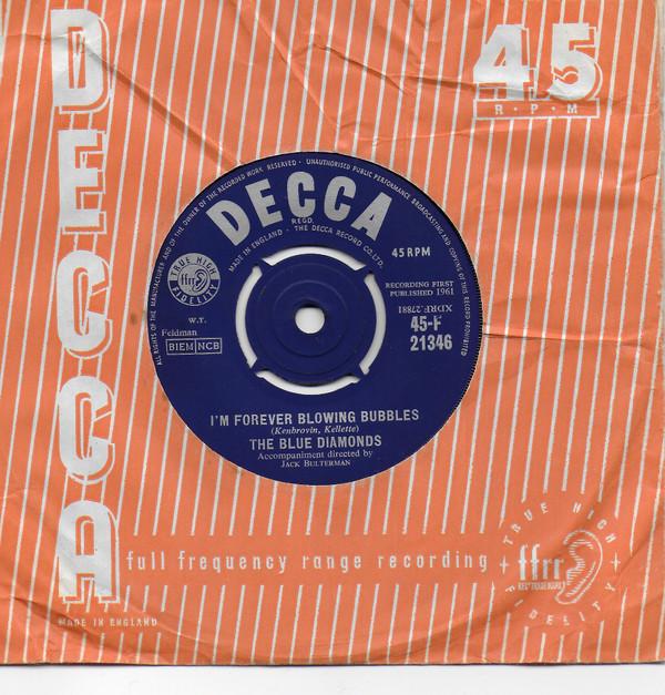 The Blue Diamonds - I'm Forever Blowing Bubbles / Till We Meet Again