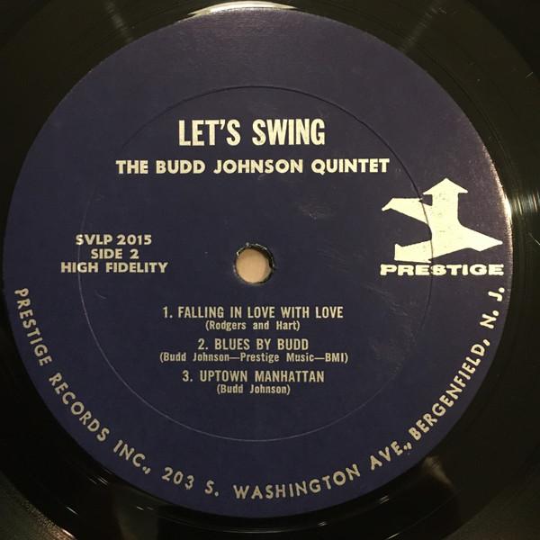 The Budd Johnson Quintet - Let's Swing