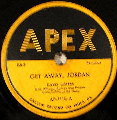The Davis Sisters (2) - Get Away, Jordan / Jesus Is Near