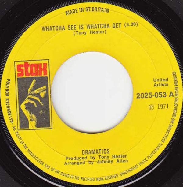 The Dramatics - Whatcha See Is Whatcha Get