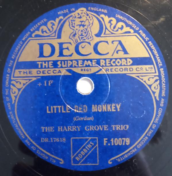 The Harry Grove Trio - Little Red Monkey / The Magic Music Box
