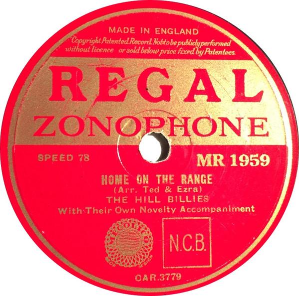 The Hill Billies (2) - Home On The Range / Moonlight On The Prairie