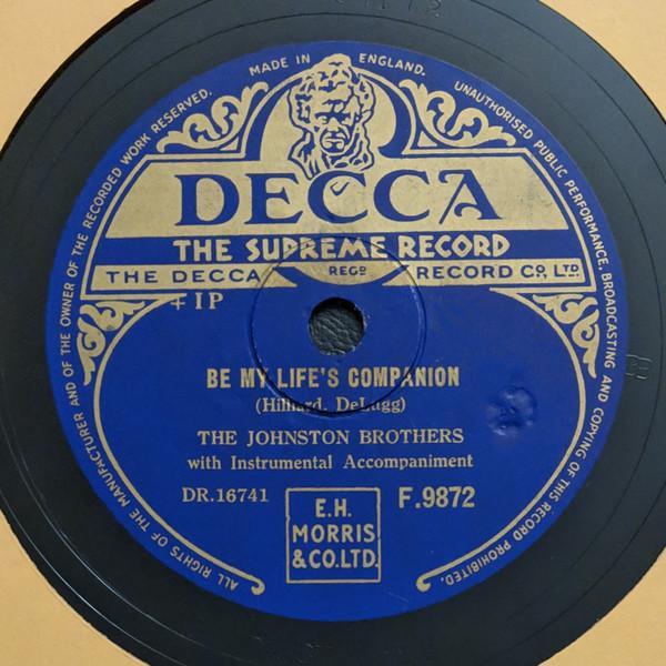 The Johnston Brothers, The King's Men, Pearl Carr - Be My Life's Companion / Shepherd Of The Hills