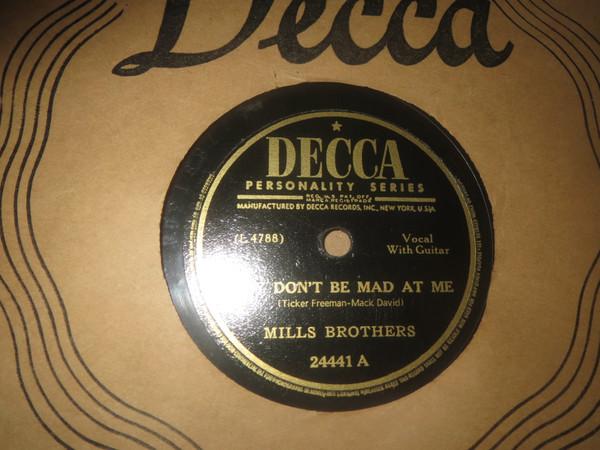 The Mills Brothers - Baby Don't Be Mad At Me / I Couldn't Call My Baby