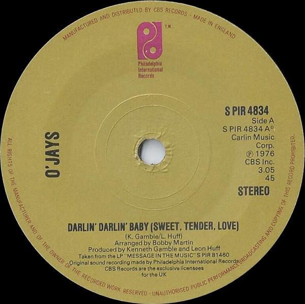 The O'Jays - Darlin' Darlin' Baby (Sweet, Tender, Love)