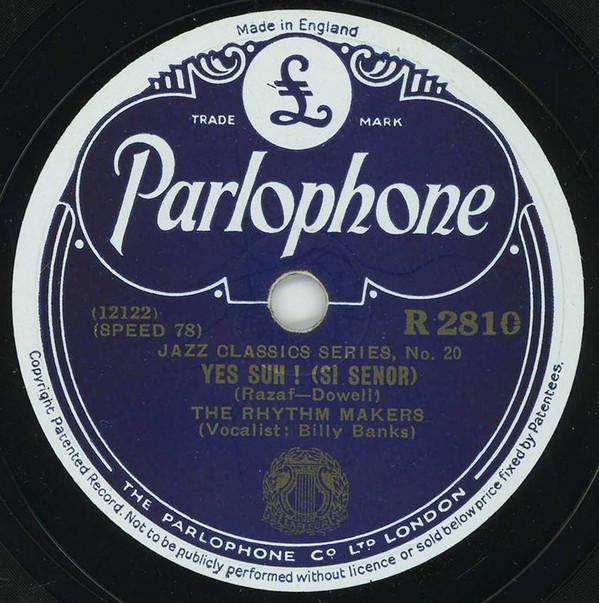 The Rhythmakers - Yellow Dog Blues / Yes Suh!