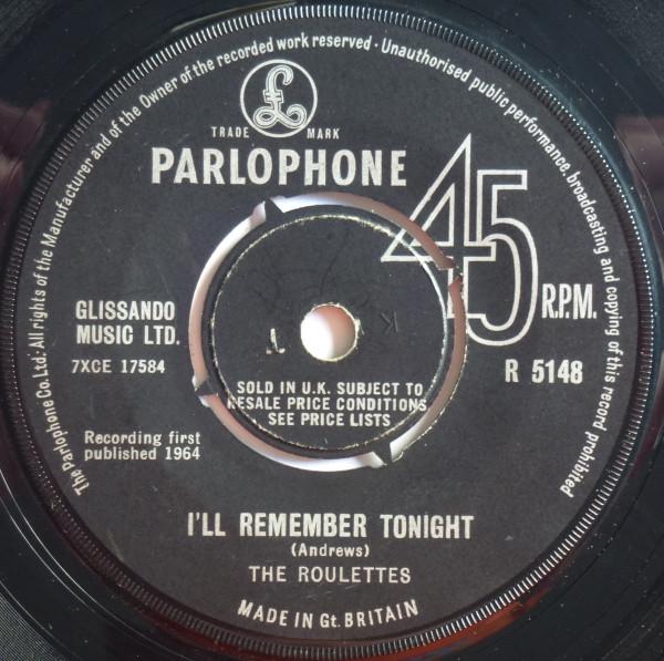 The Roulettes - I'll Remember Tonight