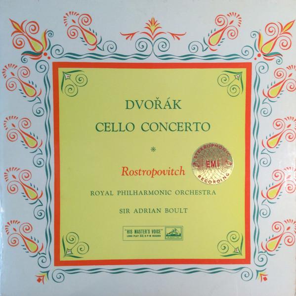 The Royal Philharmonic Orchestra, Antonín Dvořák, Sir Adrian Boult, Mstislav Rostropovich - Cello Concerto