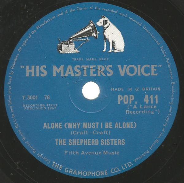 The Shepherd Sisters - Alone (Why Must I Be Alone) / Congratulations To Someone