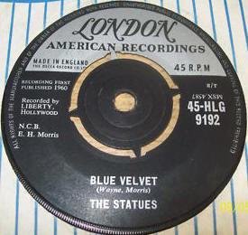 The Statues - Blue Velvet / Keep The Hall Light Burning