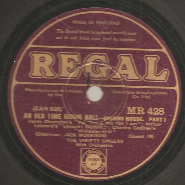 The Variety Singers - An Old Time Music Hall (Second House)