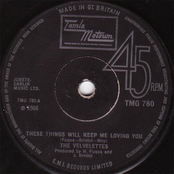 The Velvelettes - These Things Will Keep Me Loving You