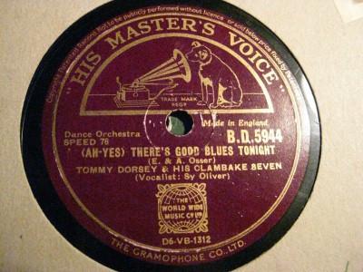 Tommy Dorsey And His Clambake Seven - (Ah - Yes) There's Good Blues Tonight / There's No One But You