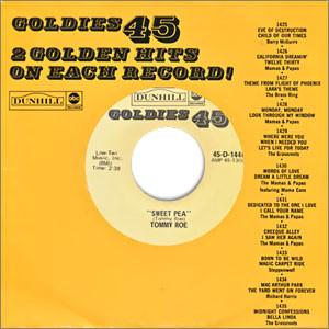 Tommy Roe - Sweet Pea / Sheila