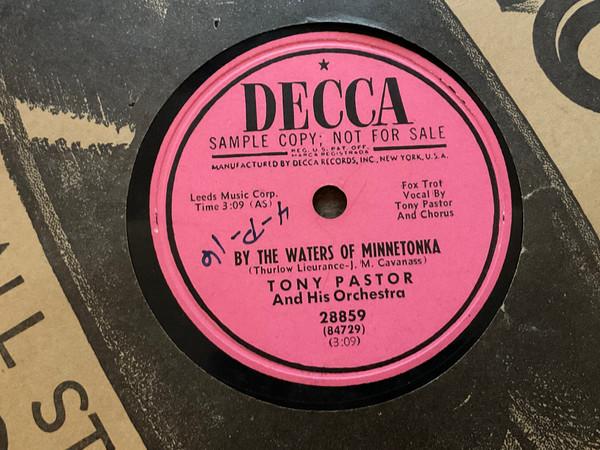 Tony Pastor And His Orchestra - By The Waters Of Minnetonka / Stringbean Boy