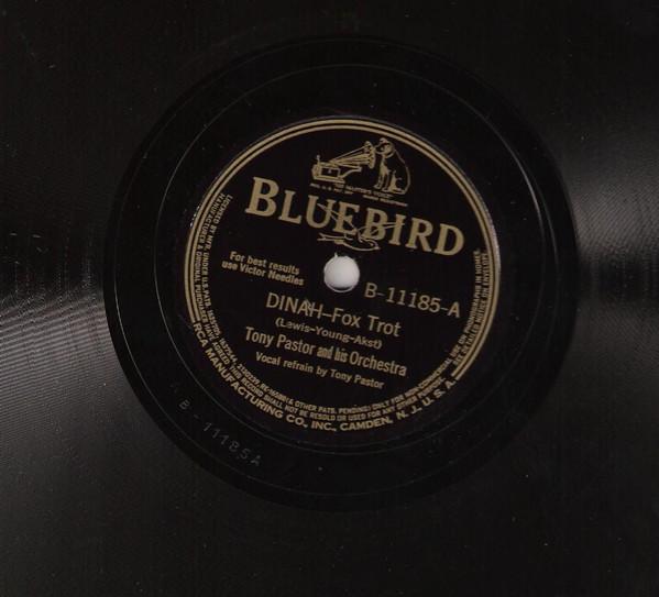 Tony Pastor And His Orchestra - Dinah / All Alone And Lonely
