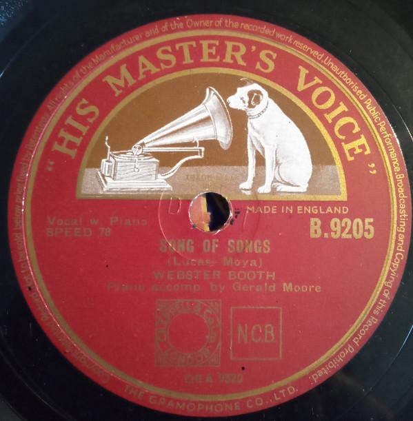 Webster Booth - Trees / Song Of Songs