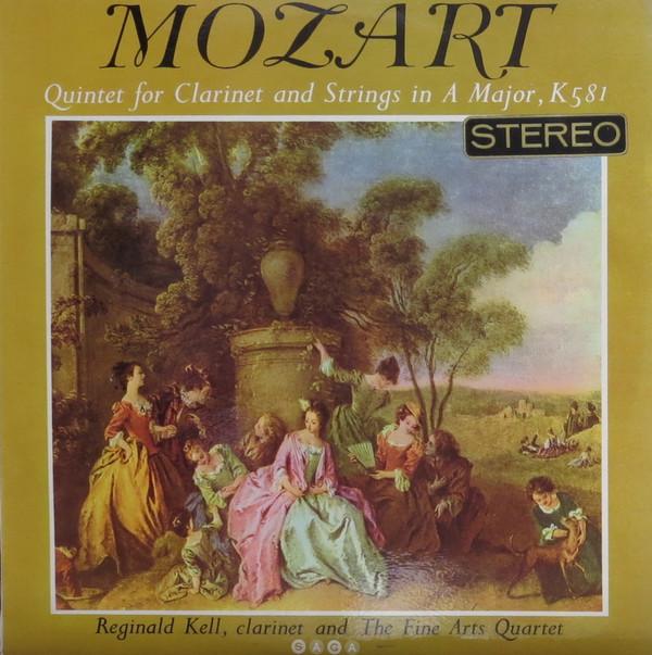 Wolfgang Amadeus Mozart, Reginald Kell, The Fine Arts Quartet - Quintet For Clarinet And Strings In A Major, K. 581